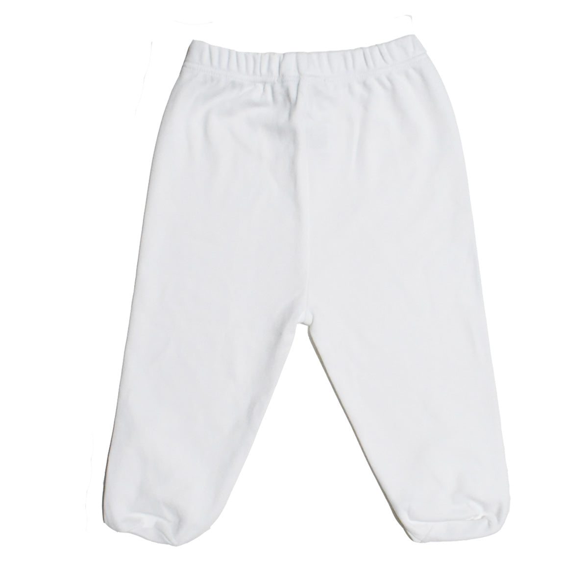 Pantalon algodon blanco con pie