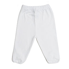 Pantalon algodon blanco con pie